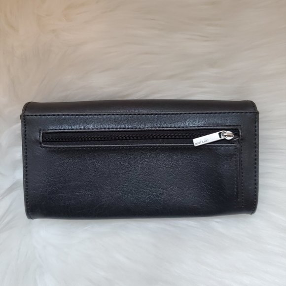 Black Matt & Nat wallet vegan faux leather cruelty-free - Picture 3 of 4